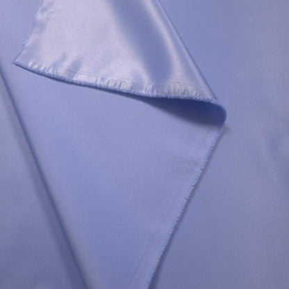PERIWINKLE BLUE CORNFLOWER PEAU DE SOIE PORCELAIN DULL SATIN FABRIC