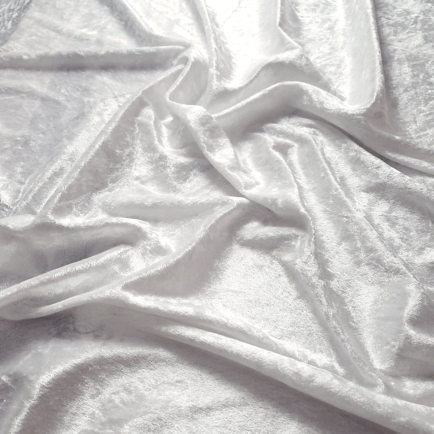 ICE CRUSH VELOUR STRETCH VELVET WHITE