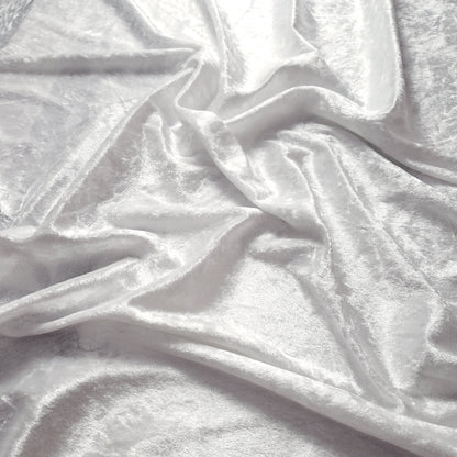 ICE CRUSH VELOUR STRETCH VELVET WHITE