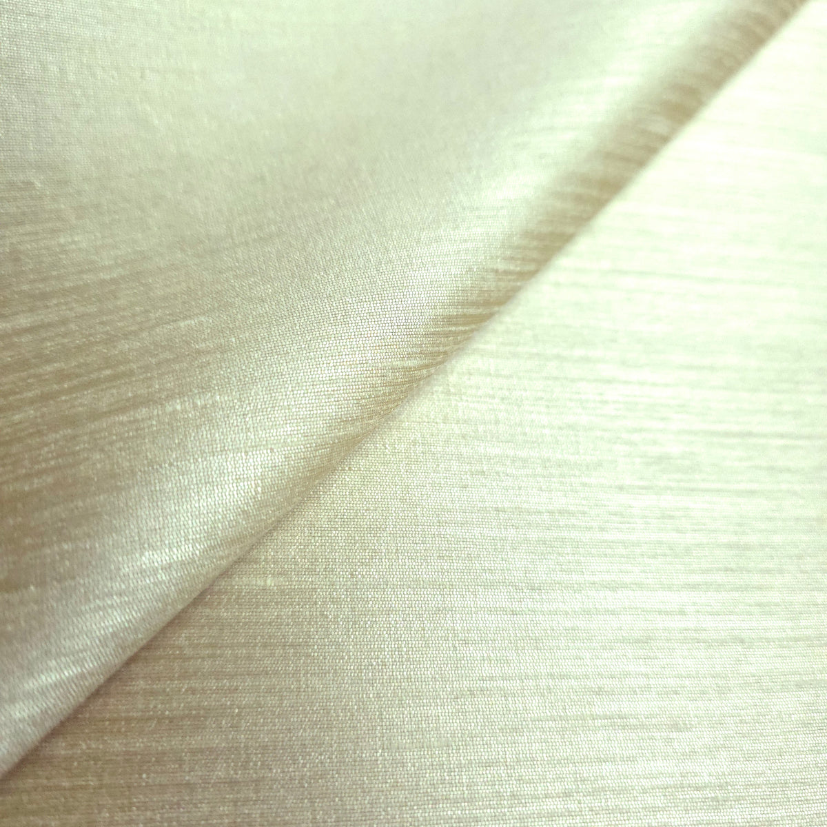 CHAMPAGNE IVORY TAJ DUPIONI FAUX SILK FABRIC
