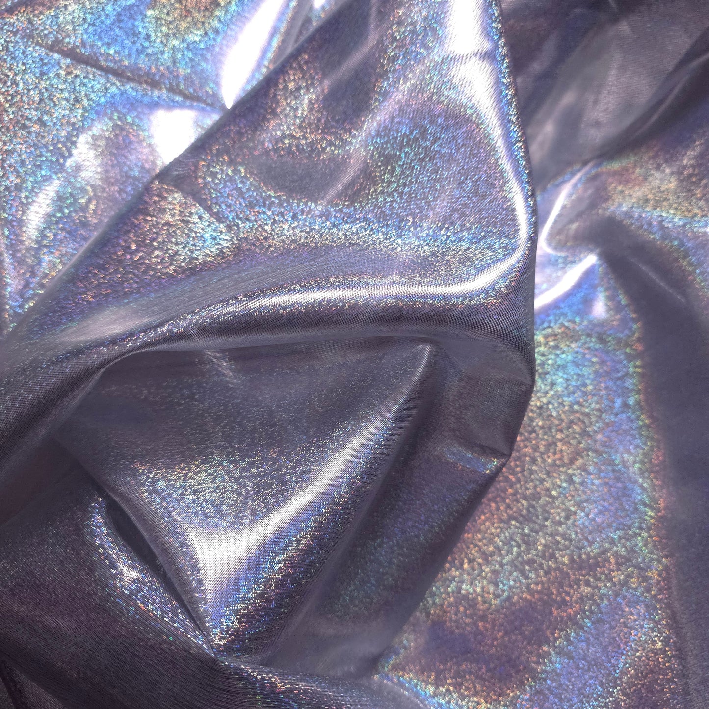 SIL SILVER RAINBOW HOLOGRAPHIC METALLIC LAME