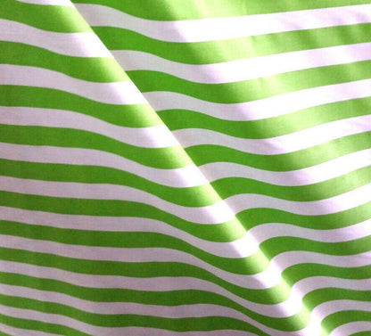 ONE INCH TRIPE PRINT LIME GREEN