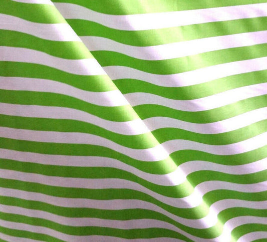 ONE INCH TRIPE PRINT LIME GREEN