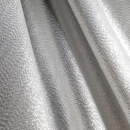 SILVER WHITE CRYSTAL SHIMMER LAME FABRIC