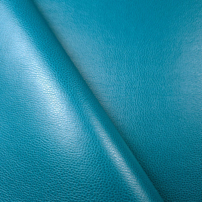 Teal Blue Pebble Faux Leather Vinyl Fabric 54" By The Yard Upholstery Crafts
