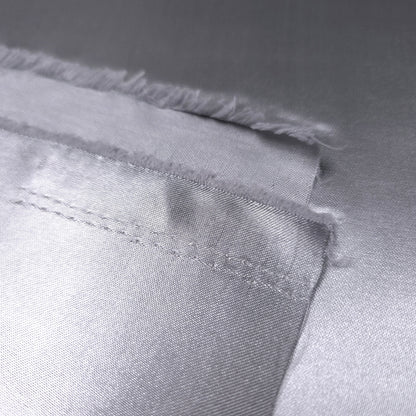 SILVER 8OZ HEAVY STRUCTURE SATIN FABRIC