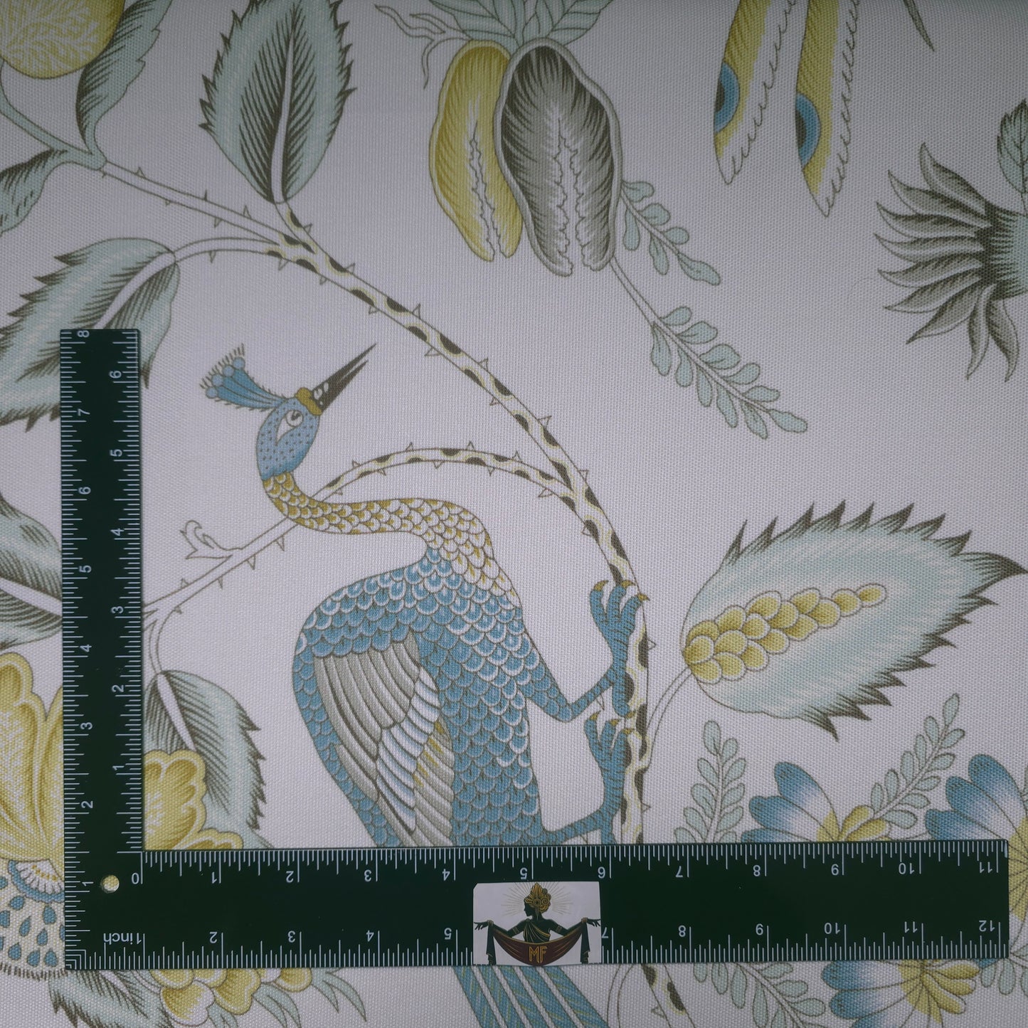 BIRDS OF PARADISE CHINTZ POLYESTER DRAPERY FABRIC