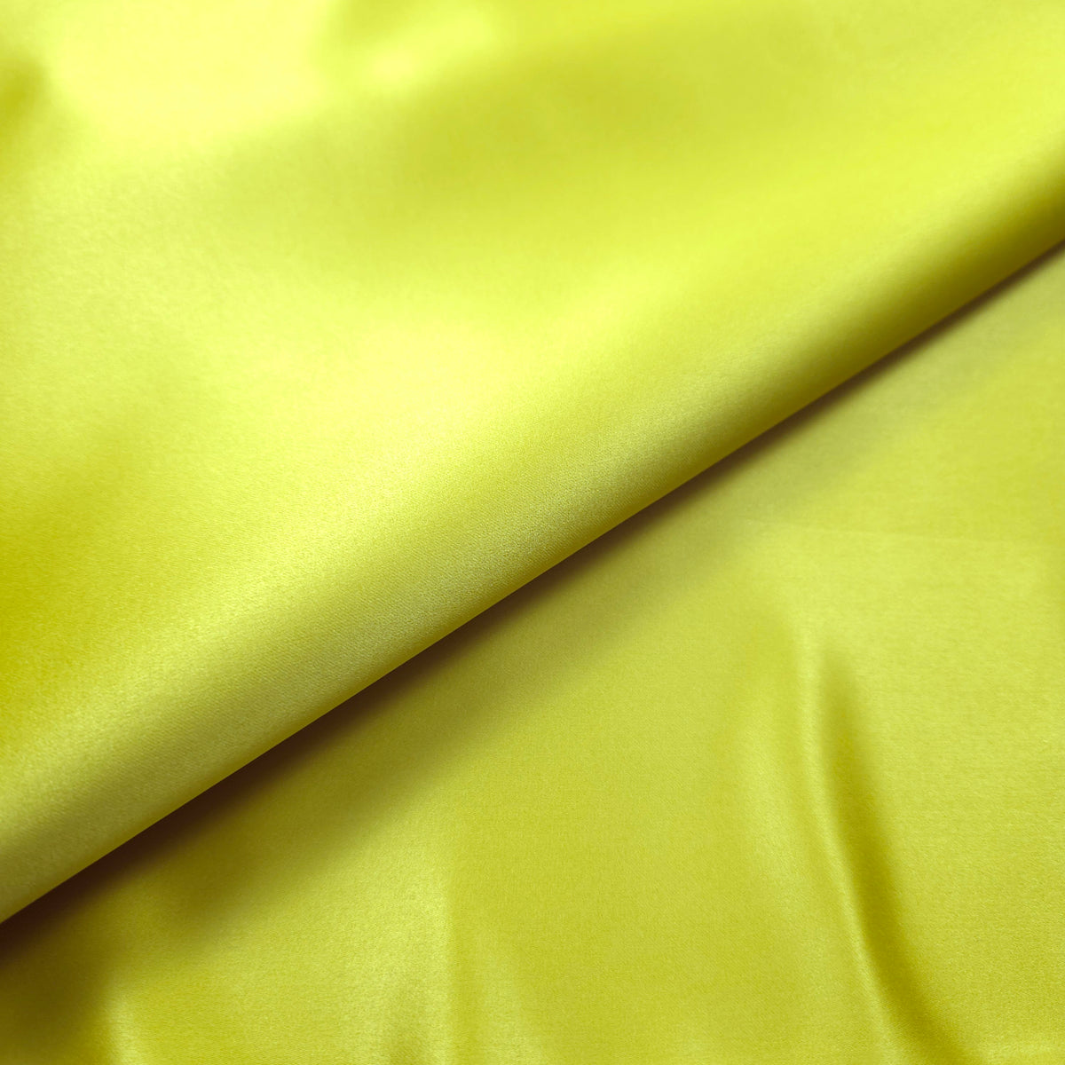 TRUE CHARTREUSE PEAU DE SOIE PORCELAIN DULL SATIN FABRIC