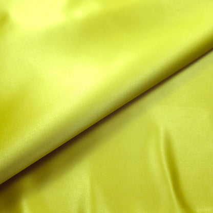 TRUE CHARTREUSE PEAU DE SOIE PORCELAIN DULL SATIN FABRIC