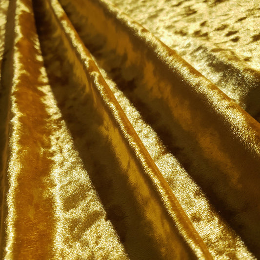 ICE CRUSH VELOUR STRETCH VELVET GOLD BRASS
