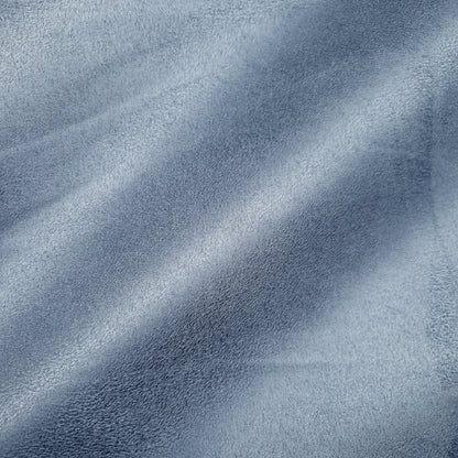 BRUSHED SUEDE UPHOLSTERY FABRIC COPEN BLUE