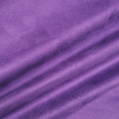 BRUSHED SUEDE UPHOLSTERY FABRIC PURPLE