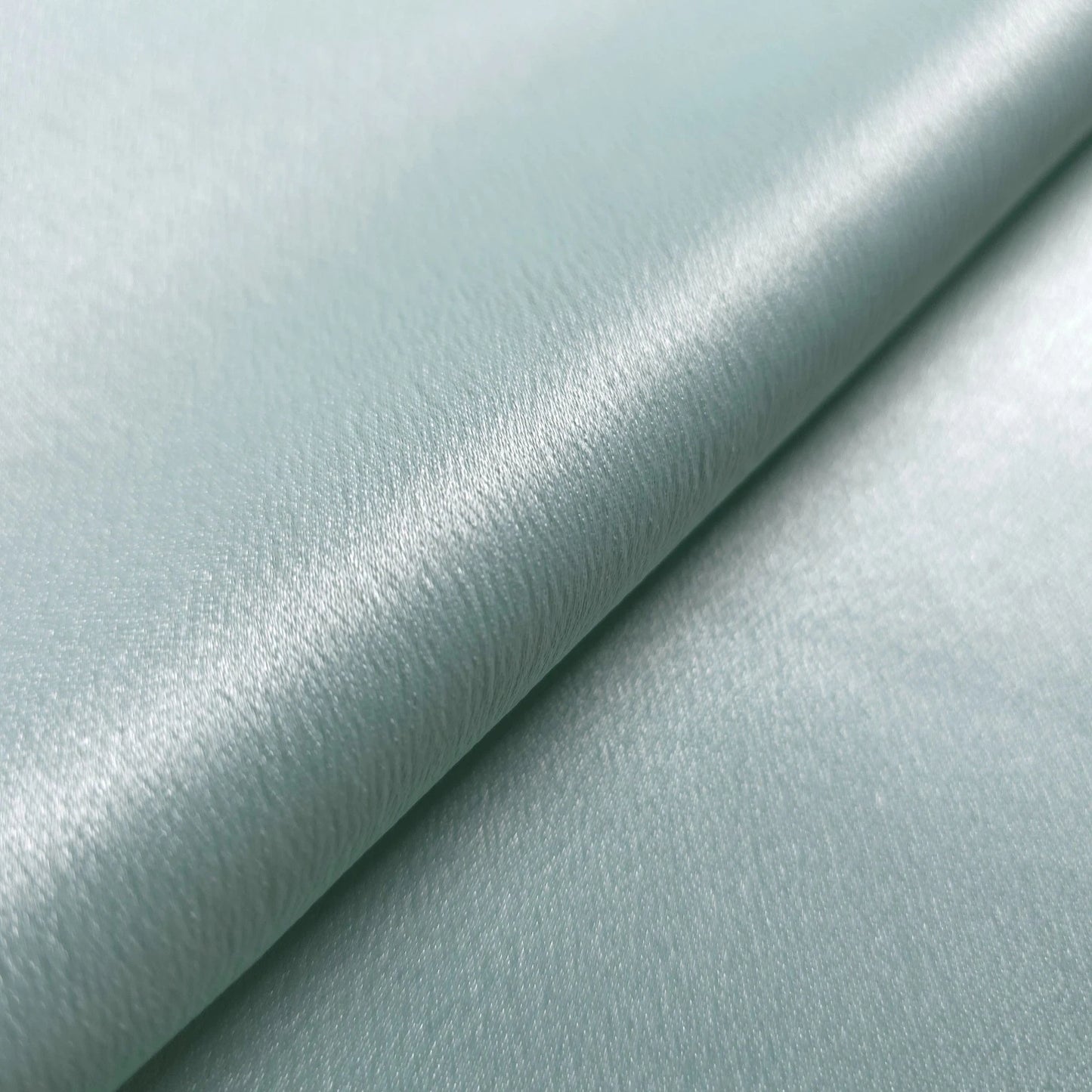 GREEN MINT GREEN CREPE SATIN