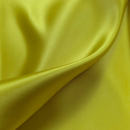 TRUE CHARTREUSE PEAU DE SOIE PORCELAIN DULL SATIN FABRIC