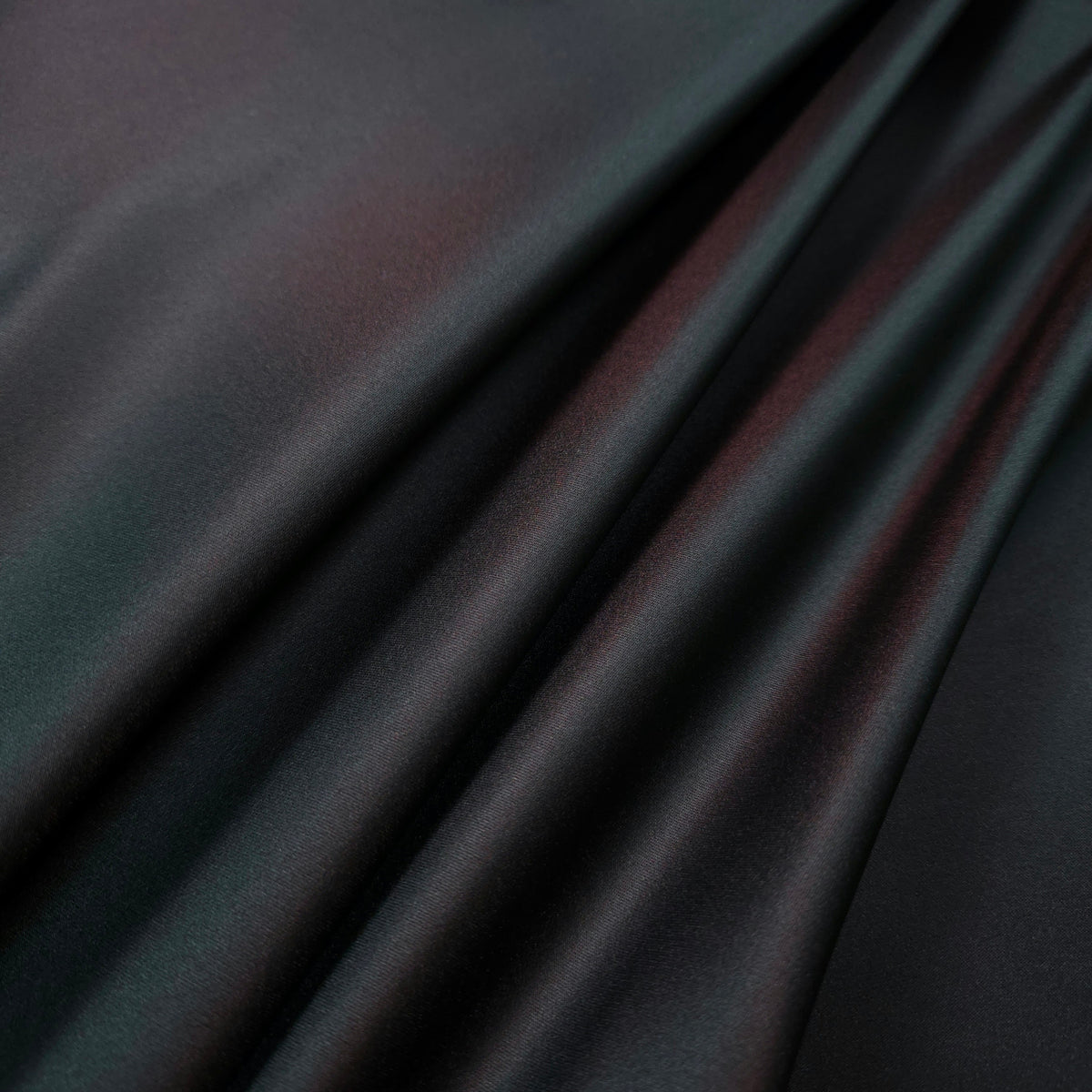 RED BLACK REVERSIBLE DOUBLE SIDED SATIN FABRIC