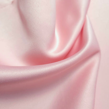 PINK BLUSH PEAU DE SOIE PORCELAIN DULL SATIN FABRIC