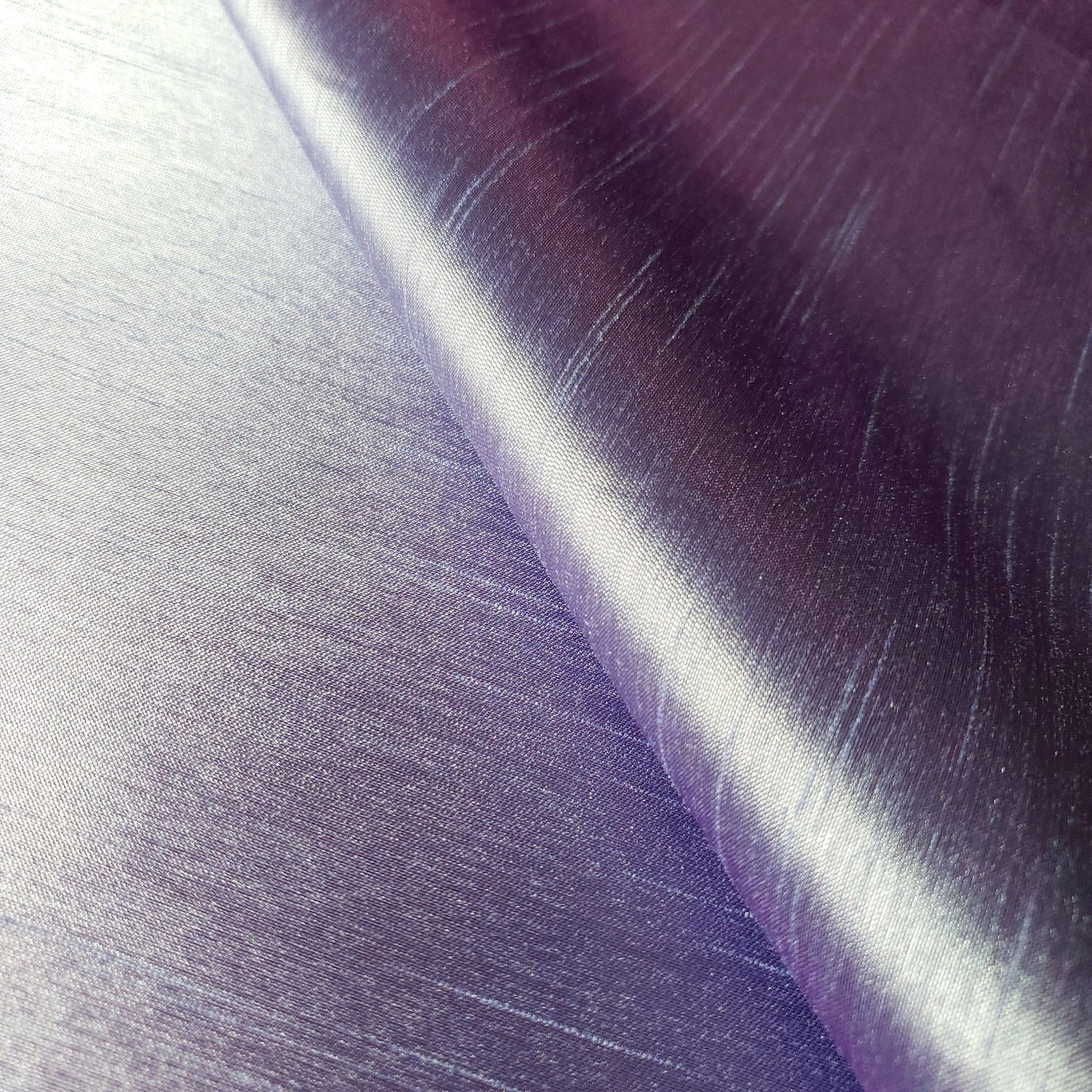 SHIMMER SHANTUNG FABRIC PURPLE BLUE