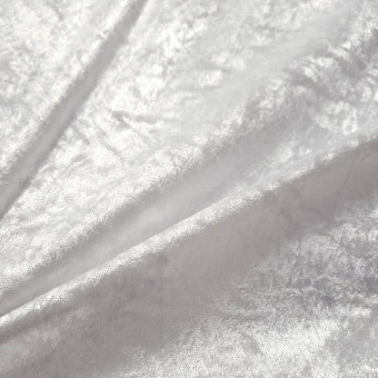 ICE CRUSH VELOUR STRETCH VELVET WHITE