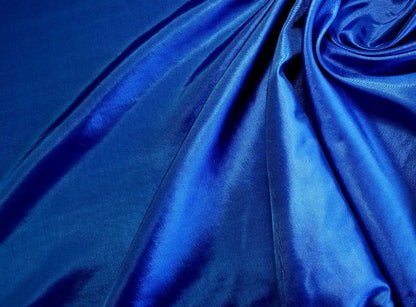 Royal Blue Polyester Taffeta Fabric by the Yard | 58" Lining Material