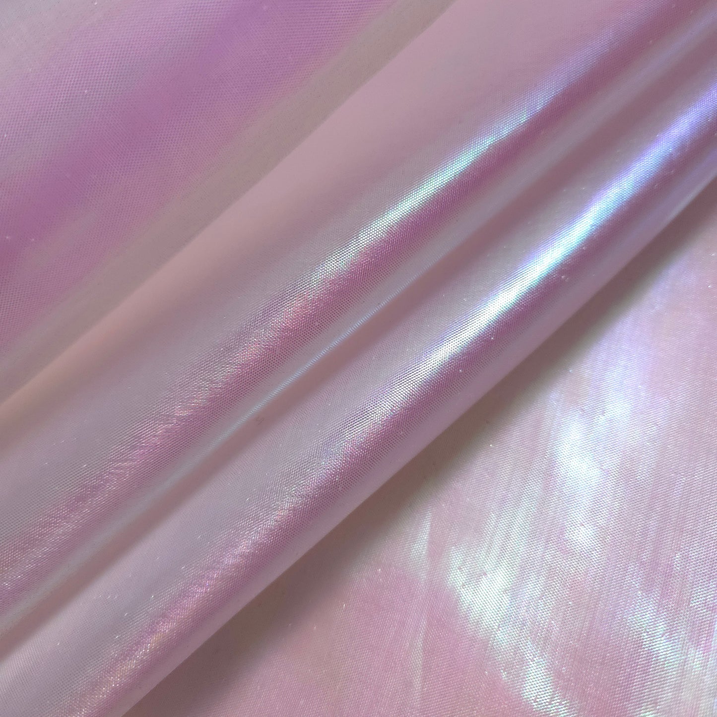 PNK PEARLESCENT PINK BUBBLE SURFACE METALLIC LAME