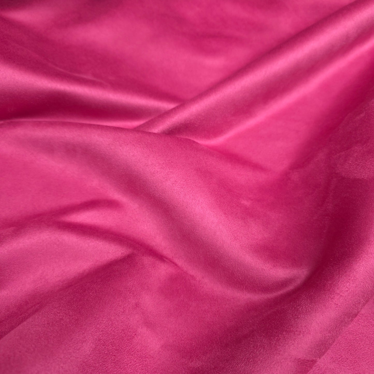 FUSHSIA FAUX SUEDE FABRIC