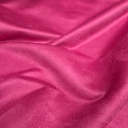 FUSHSIA FAUX SUEDE FABRIC
