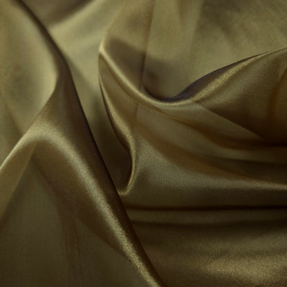 SHADOW BRASS GOLD TWO-TONE CRYSTAL ORGANZA FABRIC