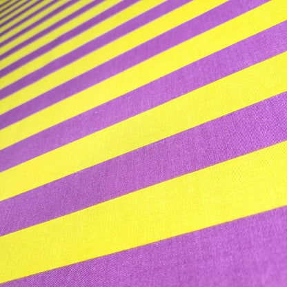ONE INCH STRIPE YELLOW PURPLE