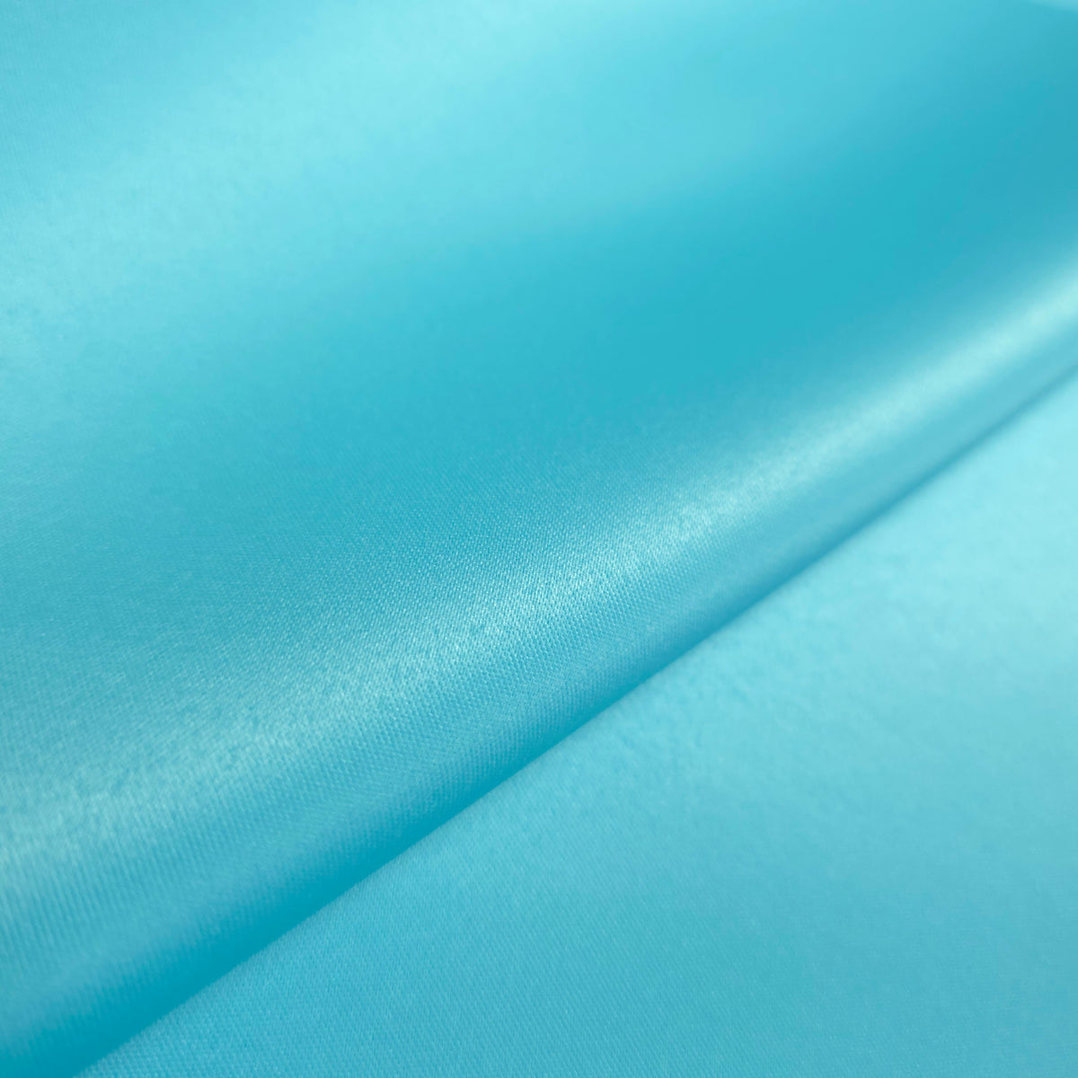 AQUA TURQUOISE PEAU DE SOIE PORCELAIN DULL SATIN FABRIC