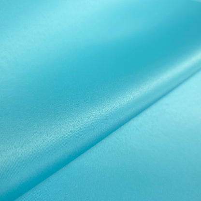 AQUA TURQUOISE PEAU DE SOIE PORCELAIN DULL SATIN FABRIC