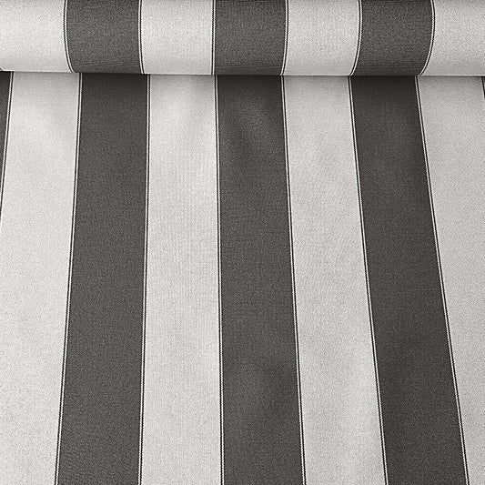 AWNING STRIPE OUTDOOR NYLON CANVAS BLACK