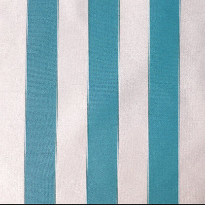 AWNING STRIPE OUTDOOR NYLON CANVAS TURQUOISE