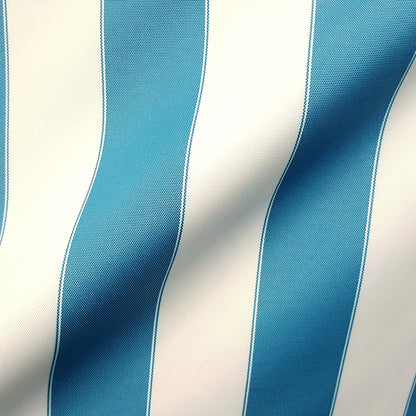 AWNING STRIPE OUTDOOR NYLON CANVAS TURQUOISE