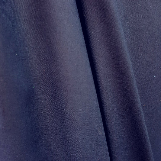 COTTON BLEND BROADCLOTH BLUE NAVY
