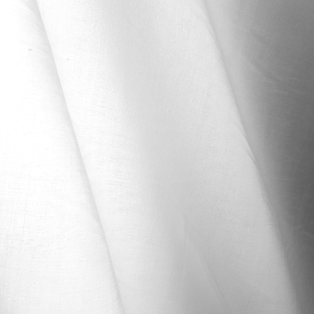 COTTON BLEND BROADCLOTH NEUTRAL WHITE