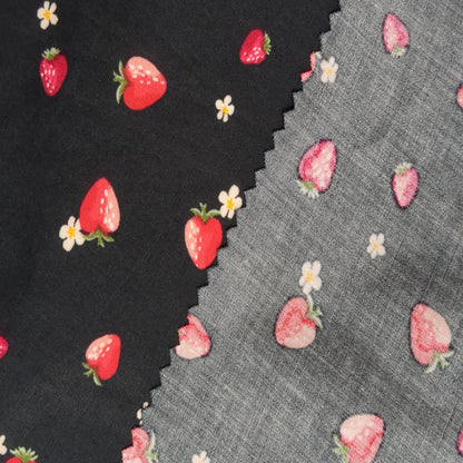 SUMMER STRAWBERRY STRETCH COTTON