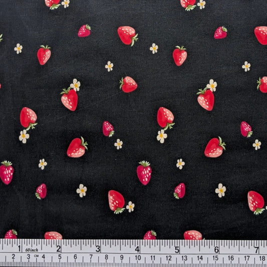 SUMMER STRAWBERRY STRETCH COTTON