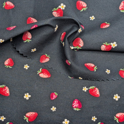 SUMMER STRAWBERRY STRETCH COTTON