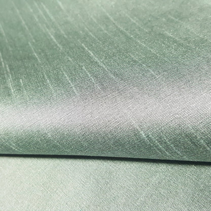 GREEN OCEAN MINT SILVER FAUX SILK DUPIONI 58"