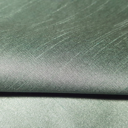 GREEN OCEAN MINT SILVER FAUX SILK DUPIONI 58"
