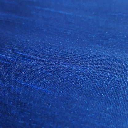BLUE COBALT SAPPHIRE FAUX SILK DUPIONI