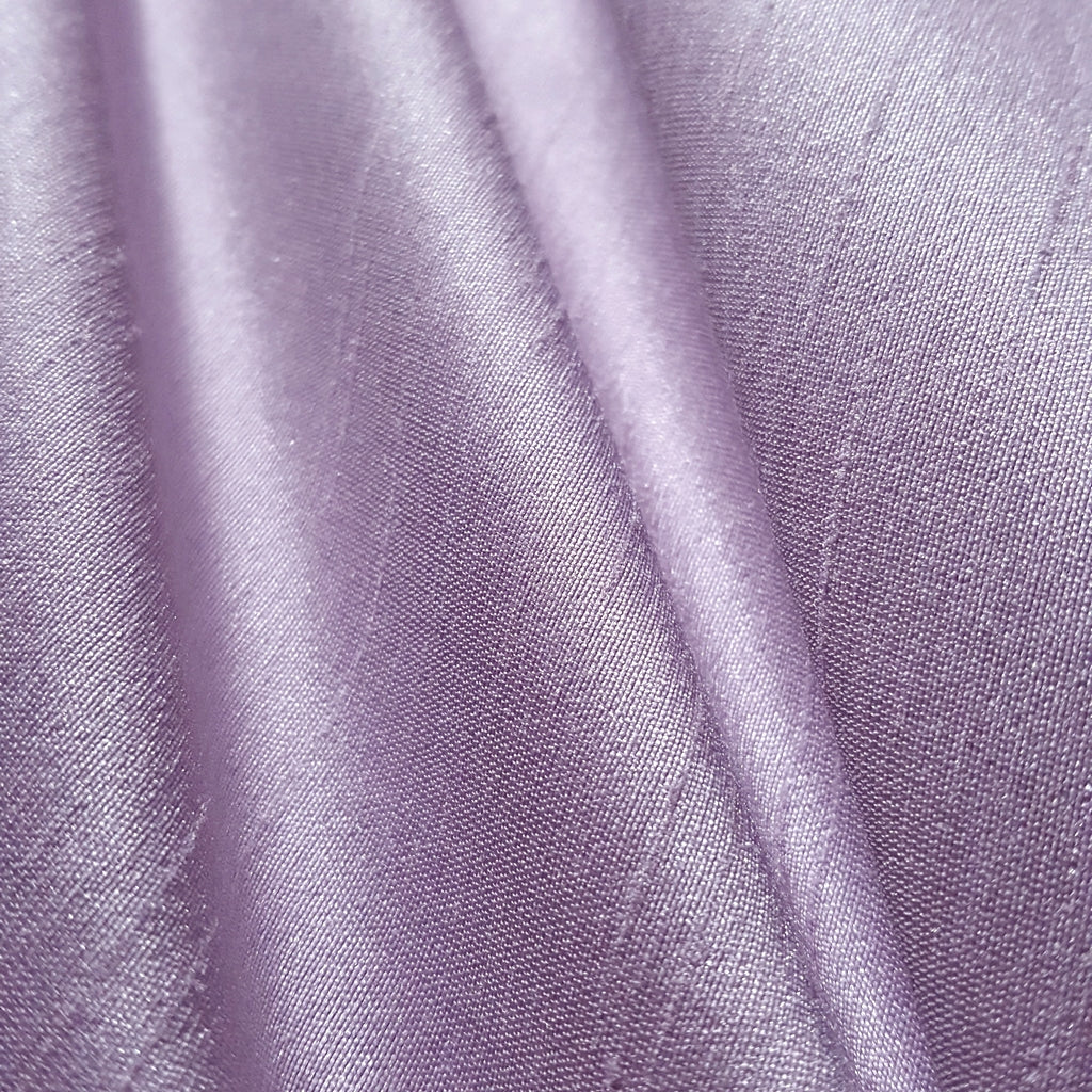 PURPLE LAVENDER FAUX SILK DUPIONI