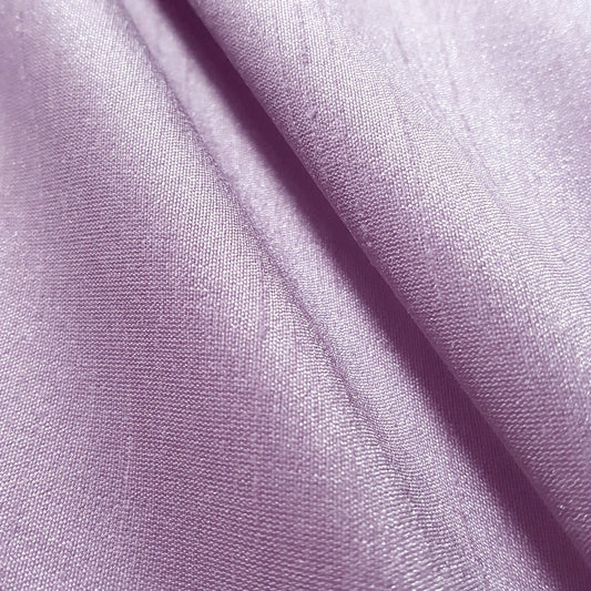 PURPLE LAVENDER FAUX SILK DUPIONI