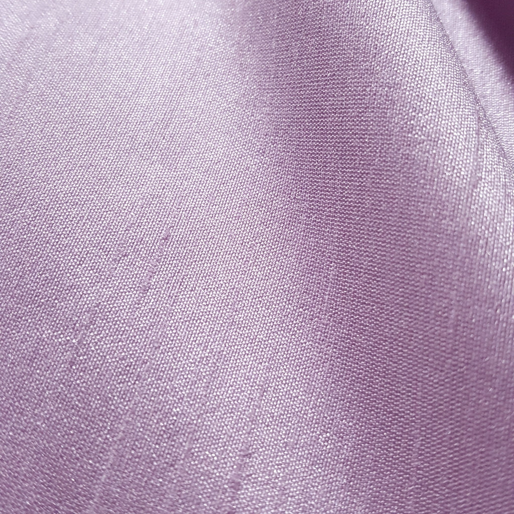 PURPLE LAVENDER FAUX SILK DUPIONI