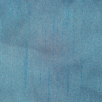 BLUE TURQUOISE RED FAUX SILK DUPIONI
