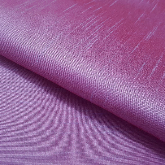 PURPLE LILAC RED FAUX SILK DUPIONI