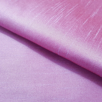 PURPLE LILAC RED FAUX SILK DUPIONI