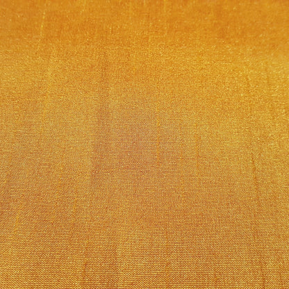 YELLOW ORANGE MARIGOLD FAUX SILK DUPIONI