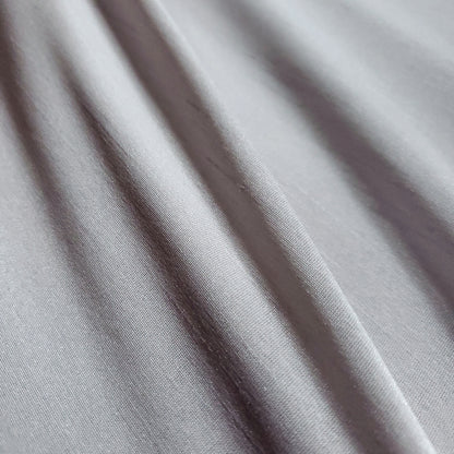 GRAY PLATINUM SILVER FAUX SILK DUPIONI