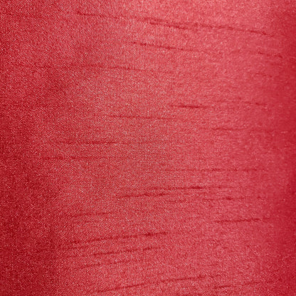 RED FAUX SILK DUPIONI